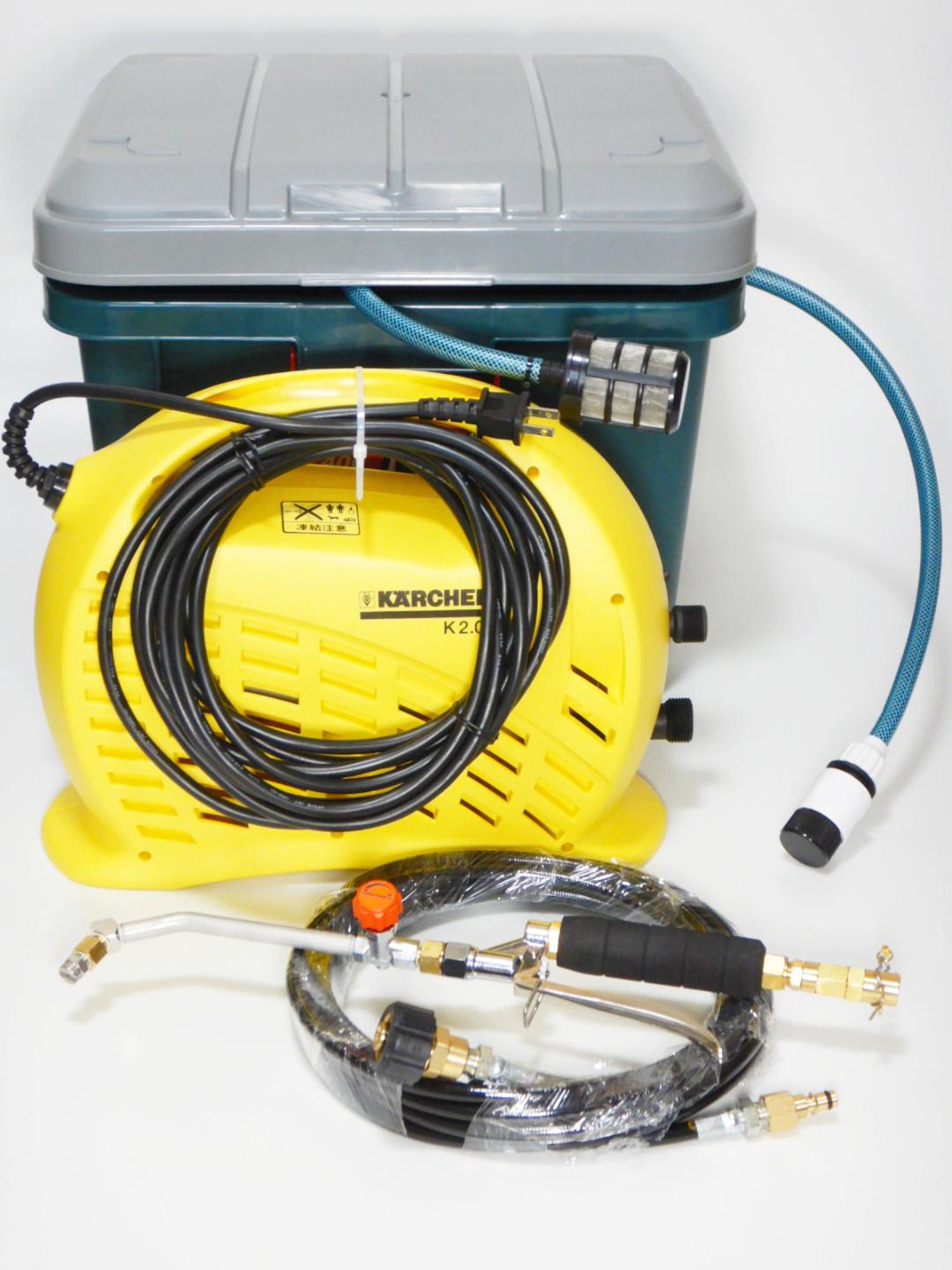 KARCHER K2 高圧洗浄機 本体　純正ホース付き！ KARCHER K2 高圧洗浄機 本体純正ホース付き！