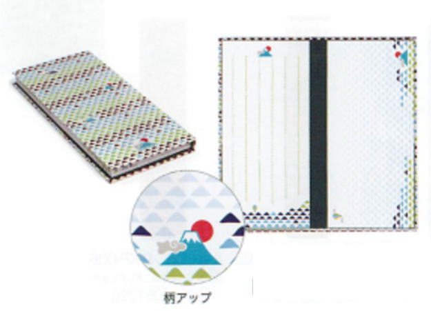 わがみ小路 komon Plus 和紙一筆箋 うろこ富士の画像