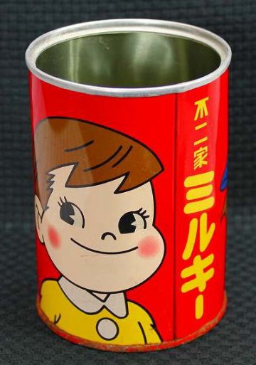 不二家 ペコちゃん キャンディ缶 【ワケアリ品】の画像