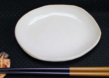 ツマミ皿(大)　折越窯　笠間焼画像