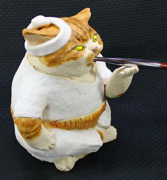 水谷 満 作 頑固おやじ 猫の焼き物たち 皿や器や招き猫の画像