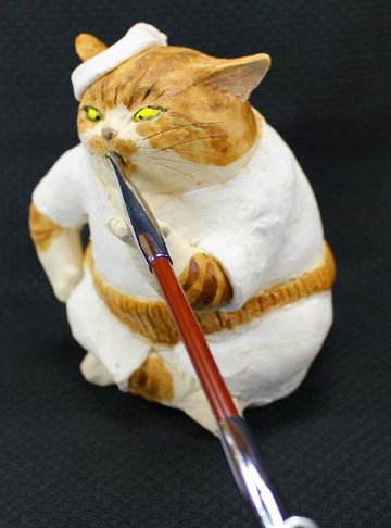 水谷 満 作 頑固おやじ 猫の焼き物たち 皿や器や招き猫の画像