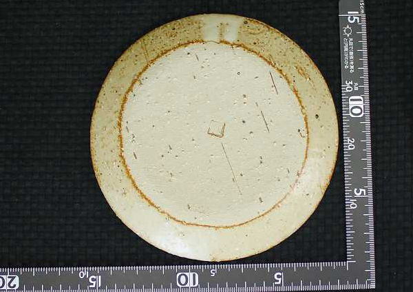 土灰4.5寸平皿 仲田製陶 笠間焼の画像