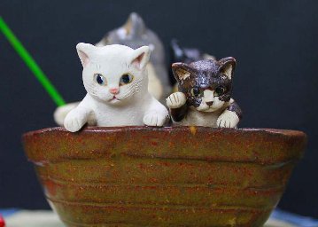 猫の釣り舟 すみ田理恵 作 招き猫 陶猫 猫 焼き物