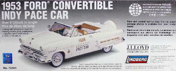  リンドバーグ 1957 フォードカスタム インディ ペース カー 1/25  プラモデル 【新品同様品】画像