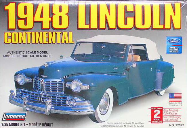 リンドバーグ 1948 リンカーン コンチネンタル 1/25 プラモデル