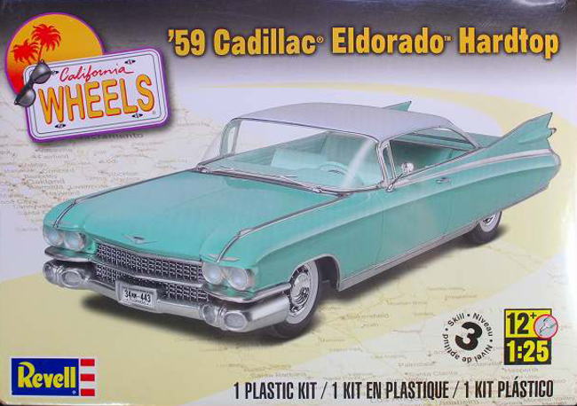 アメリカレベル 1959 キャデラック エルドラド ハードトップ 1/25 プラモデル