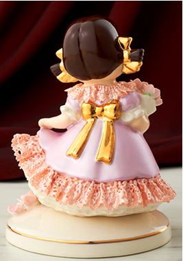 ペコちゃん レースドール パールピンク プレミアムセレクション 不二家 ペコちゃん ポコちゃん ペコポコ ミルキー TK名古屋人形製陶 テーケー名古屋人形製陶の画像