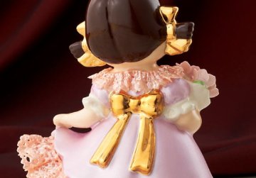 ペコちゃん レースドール パールピンク プレミアムセレクション 不二家 ペコちゃん ポコちゃん ペコポコ ミルキー TK名古屋人形製陶 テーケー名古屋人形製陶の画像