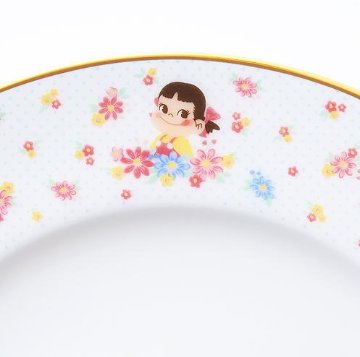 ペコちゃん ティータイムコレクション デザートプレート5枚セット ノリタケ 不二家 ペコちゃん ポコちゃん ペコポコ ミルキー プレート 皿 カトラリーの画像