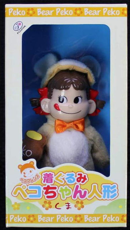ペコフレンズ 着ぐるみペコちゃん人形 くま 【未使用】　不二家 ペコちゃん ポコちゃん ペコポコ ミルキーの画像