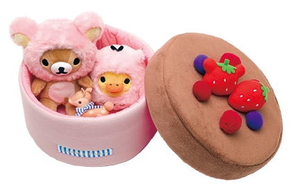 サンエックス リラックマ ケーキBOXぬいぐるみセット 【新品同様品】 ぬいぐるみの画像