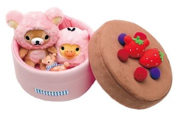 サンエックス リラックマ ケーキBOXぬいぐるみセット 【新品同様品】 ぬいぐるみの画像