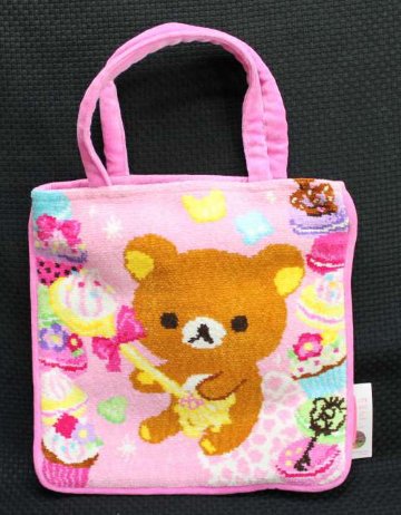 サンエックス リラックマ シェニール織り(シニエール) トートーバッグ リラックマ 【新品同様品】 ぬいぐるみの画像