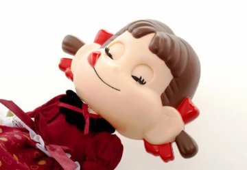 ペコちゃんぱちくり人形 アンティークドール 【新品同様品】 不二家 ペコちゃん ポコちゃん ペコポコ ミルキー 人形の画像