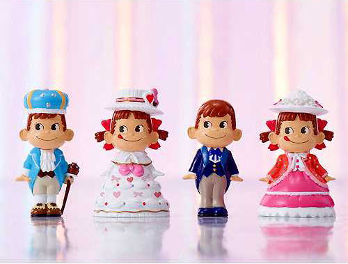 プリンセスペコちゃん ミニチュアビスクドール キーホルダーセット YEAR'S 2013 【新品同様品】 不二家 ペコちゃん ポコちゃん ペコポコ ミルキー 人形の画像