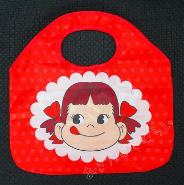 ペコちゃんミニエコバッグ 全4種コンプリートセット レインボー 不二家 カプセルトイ ガチャガチャ ガシャポン ガチャポンの画像