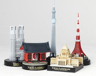 東京ランドマーク 全7種コンプリートセット 海洋堂 カプセルトイ ガチャガチャ ガシャポン ガチャポン 【新品同様品】の画像