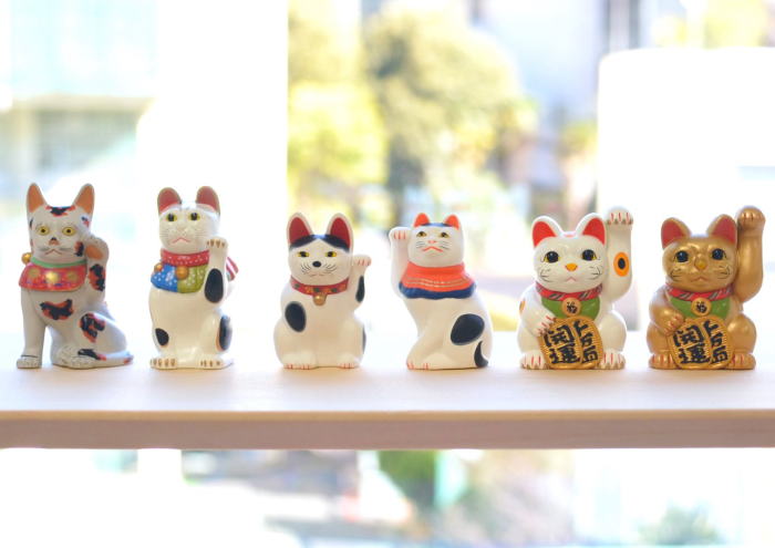 招き猫ミュージアム公式 招き猫ミニチュアコレクション ラッキーアイテム常滑型招き猫金色版含む全6種コンプリートセッ ケンエレファント カプセルトイ ガチャガチャ ガシャポン ガチャポン 【新品同様品】の画像