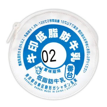 牛乳びんのふたポーチ2 ～カロリー控えめ～ 全6種コンプリートセット バンダイ カプセルトイ ガチャガチャ ガシャポン ガチャポン 【新品同様品】の画像