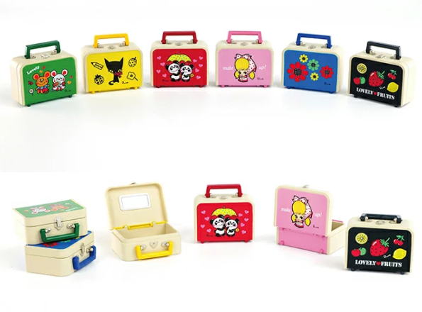 内藤ルネ おでかけトランクコレクション 全6種コンプリートセット ケンエレファント カプセルトイ ガチャガチャ ガシャポン ガチャポン 【新品同様品】の画像