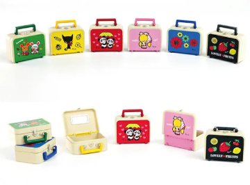 内藤ルネ おでかけトランクコレクション 全6種コンプリートセット ケンエレファント カプセルトイ ガチャガチャ ガシャポン ガチャポン 【新品同様品】の画像