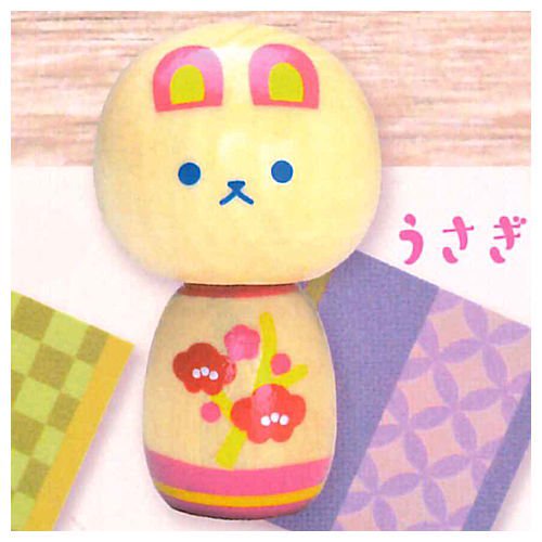 モダンこけし 和のぬくもり 全6種コンプリートセット エール カプセルトイ ガチャガチャ ガシャポン ガチャポン 【新品同様品】の画像