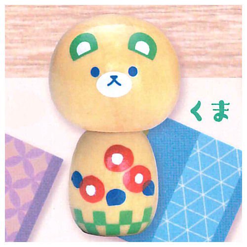 モダンこけし 和のぬくもり 全6種コンプリートセット エール カプセルトイ ガチャガチャ ガシャポン ガチャポン 【新品同様品】の画像