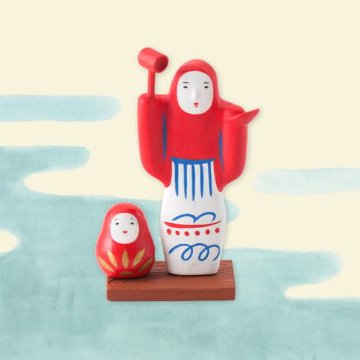 日本まめ郷土玩具 第5弾 ノーマル全7種セット 海洋堂 カプセルトイ ガチャガチャ ガシャポン ガチャポン 【新品同様品】の画像