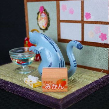 金魚鉢 猫　まめまめ工房 作の画像