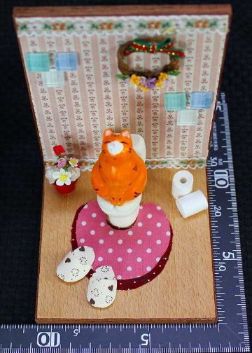 トイレにゃんこ　まめまめ工房 作の画像