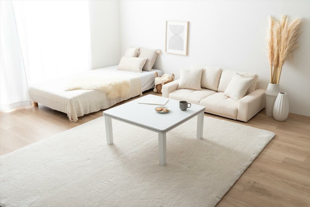 【正方形:天板 75cm×75cm】Kos こたつ&掛け布団2点セットの画像