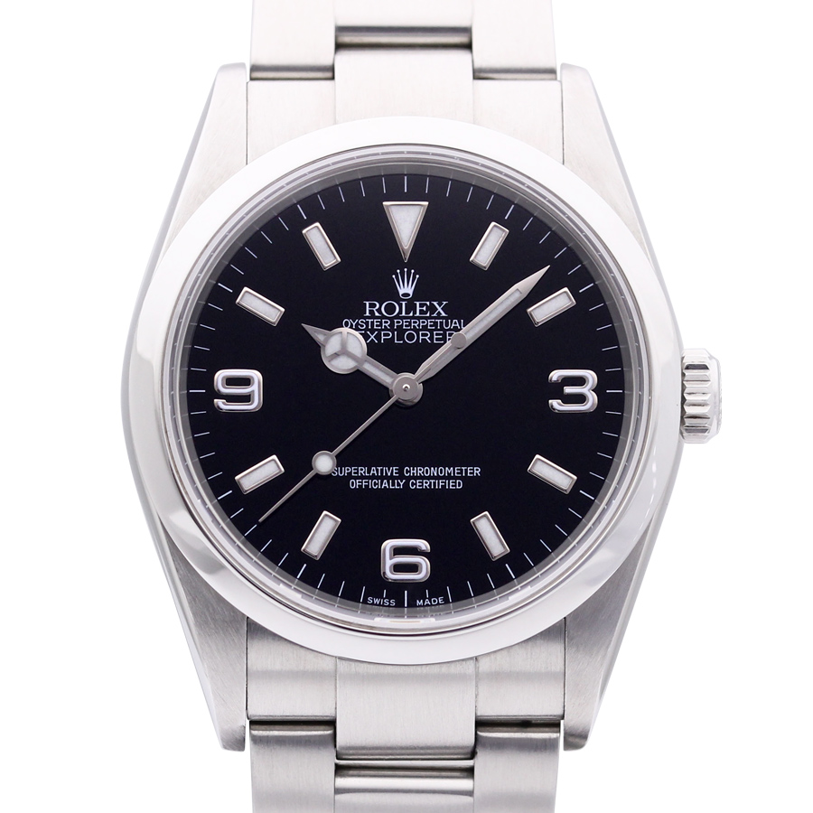 中古 ロレックス エクスプローラー 114270 ブラック 保証書日付：2007.3の画像