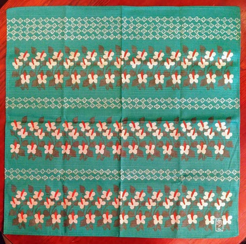 夢二　小風呂敷　どくだみの花の画像