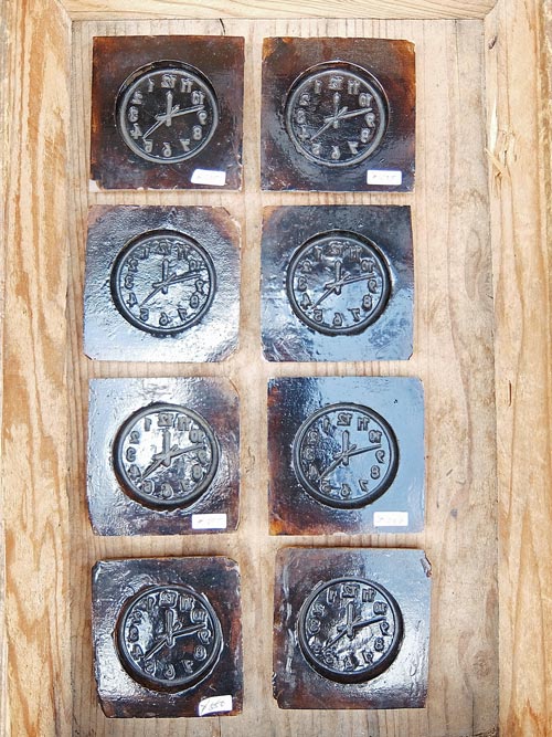 時計文字盤形の型画像
