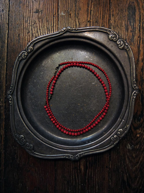 ネックレス　さんご（染め）の画像