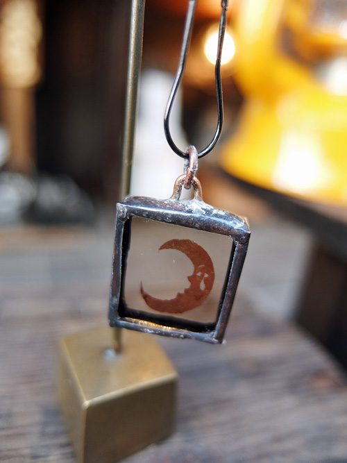 Copper Pendant top , 月の画像
