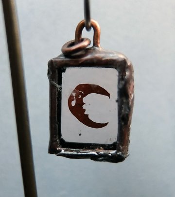 Copper Pendant top , 月画像