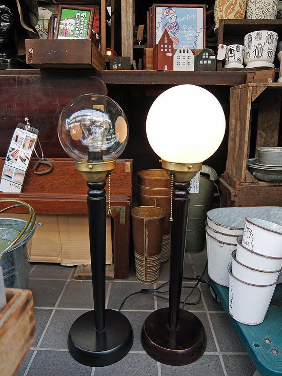 オリジナルデスクランプ＋ガラスボール / クリアの画像