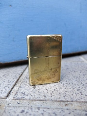 zippo brass 二重線刻の画像