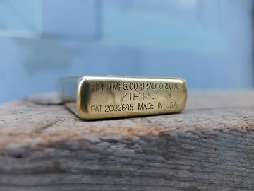 zippo brass 二重線刻の画像