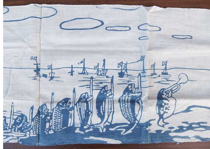 戦中　手拭い　マカロフ提督の画像