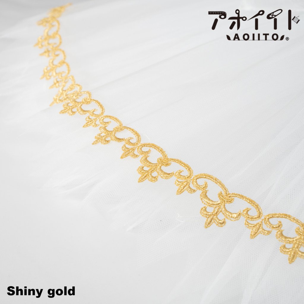 【509】ラメケミカルレース｜王子王女役の刺繍レースの画像