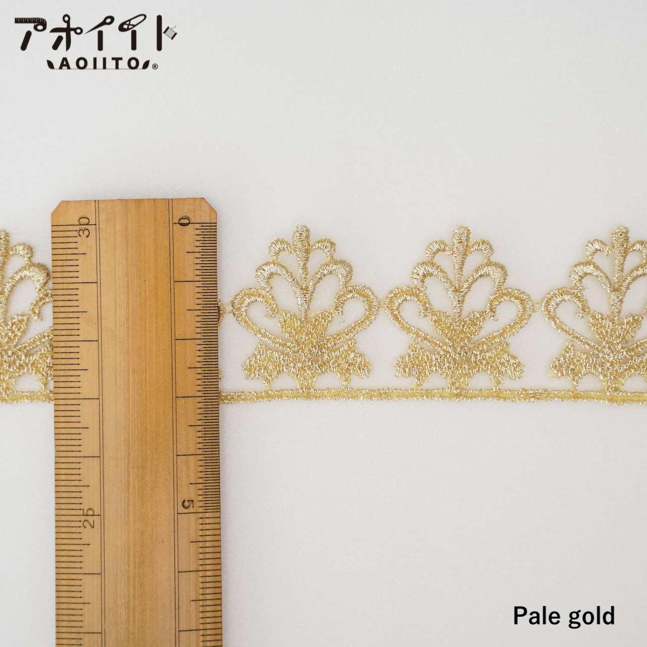 【511】ラメケミカルレース・花柄刺繍モチーフレースの画像