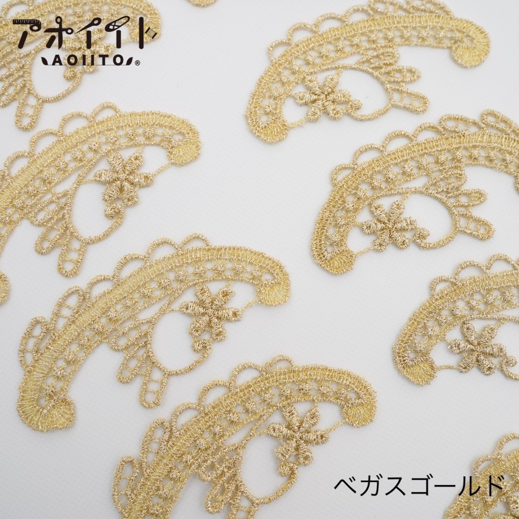 【M105】もったいない品｜花アーチ風ペアモチーフの画像