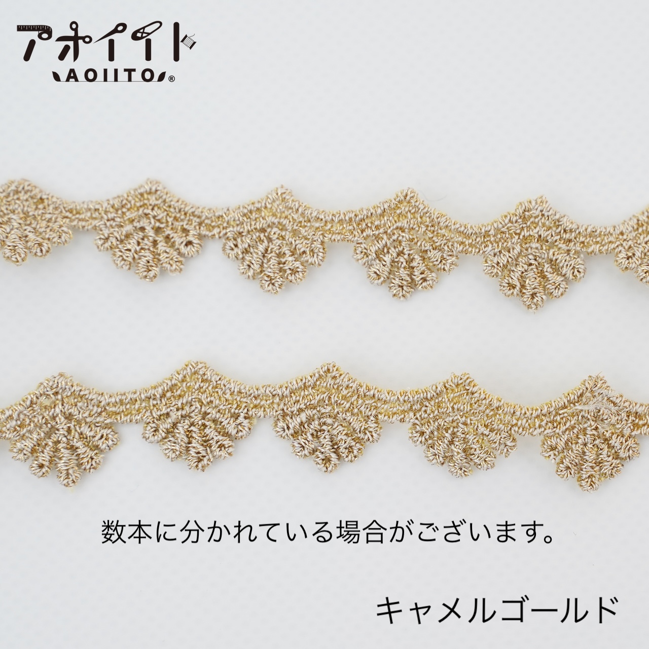 【M501】もったいない品｜貝殻柄の刺繍レースの画像
