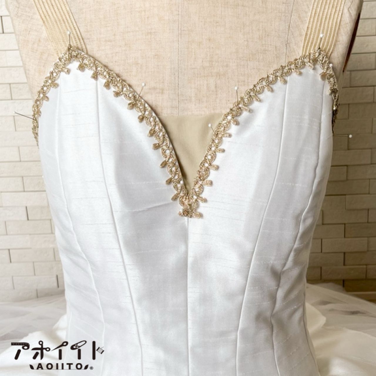 【719】15mmラメブレード｜日本製リボンループ柄ブレードの画像