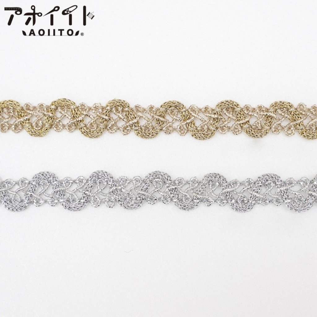 【707】10mmラメブレード｜日本製金銀色のアラベスクブレードの画像