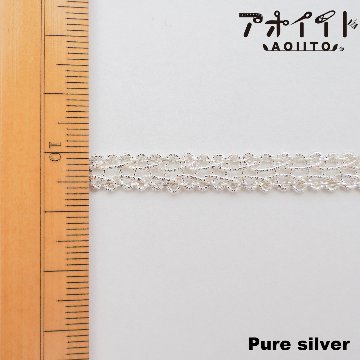 【711】7mm本銀ブレード・アイビー・ムカデ柄ラメブレード画像