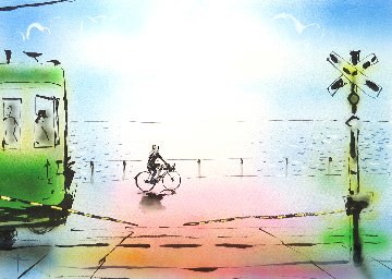 日坂踏切　＜原画＞の画像